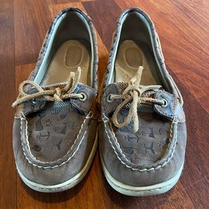 Women’s Brown Whale/Anchor Print Sperrys